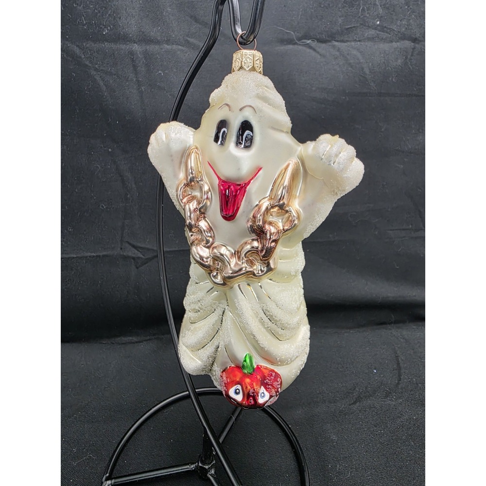 VTG Christopher Radko BOO WHO GHOST Halloween Ornament 98-266-0 6.5"
